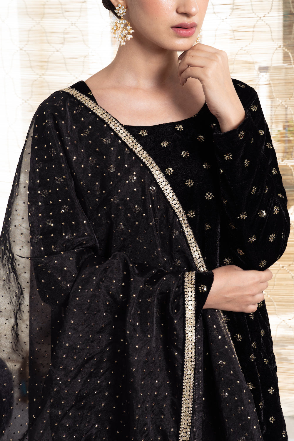 Khwabidah Black Kurta Set of 3