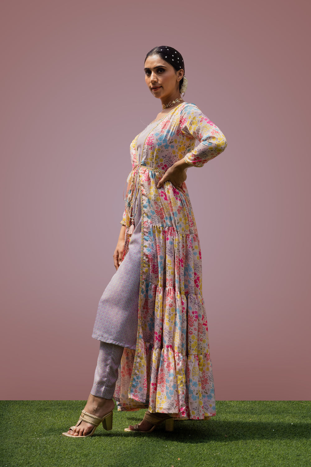 Mehfil Floral Jacket Set