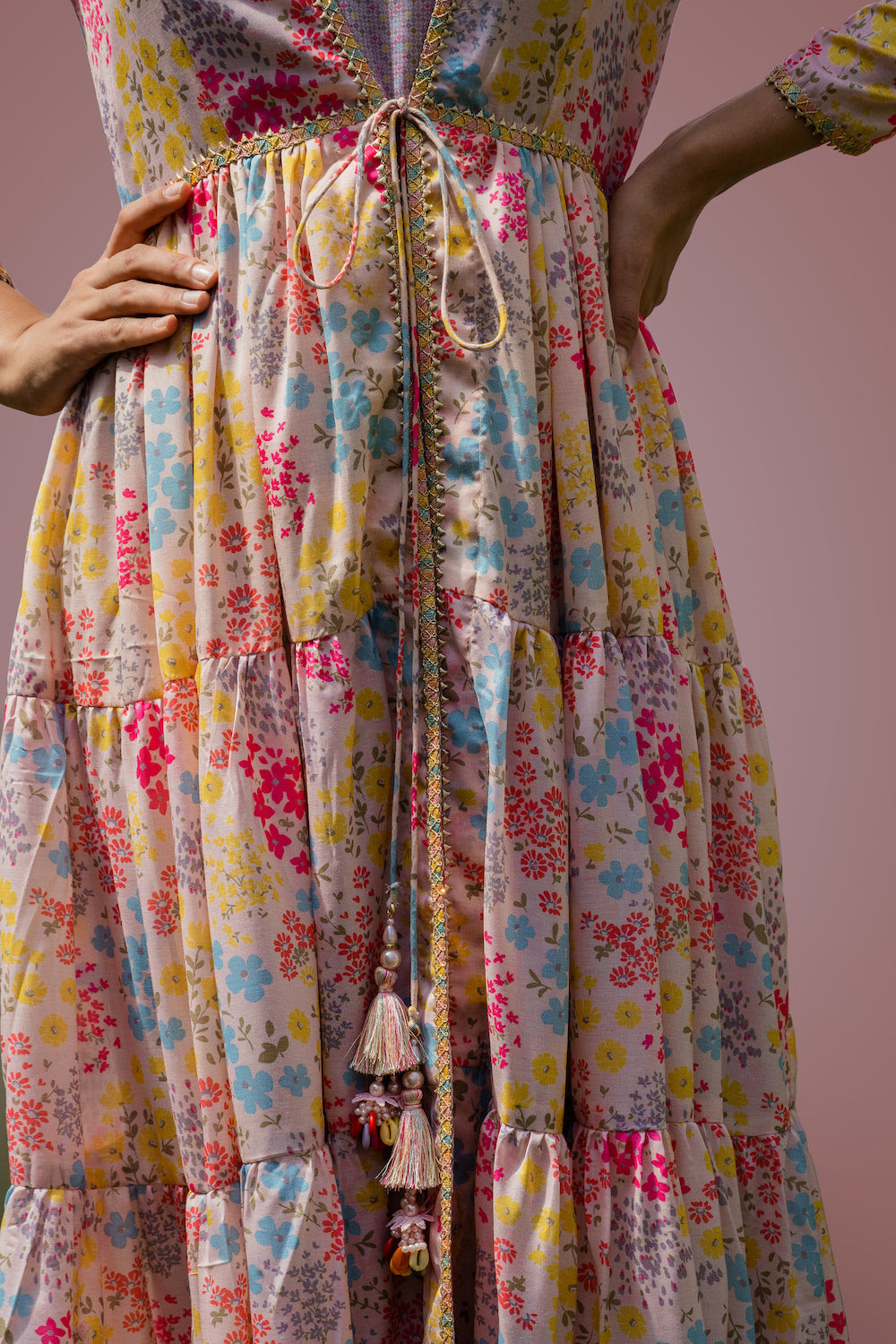 Mehfil Floral Jacket Set