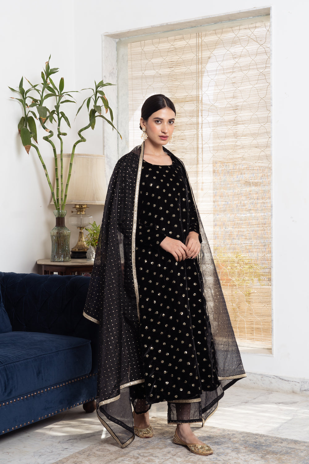 Khwabidah Black Kurta Set of 3